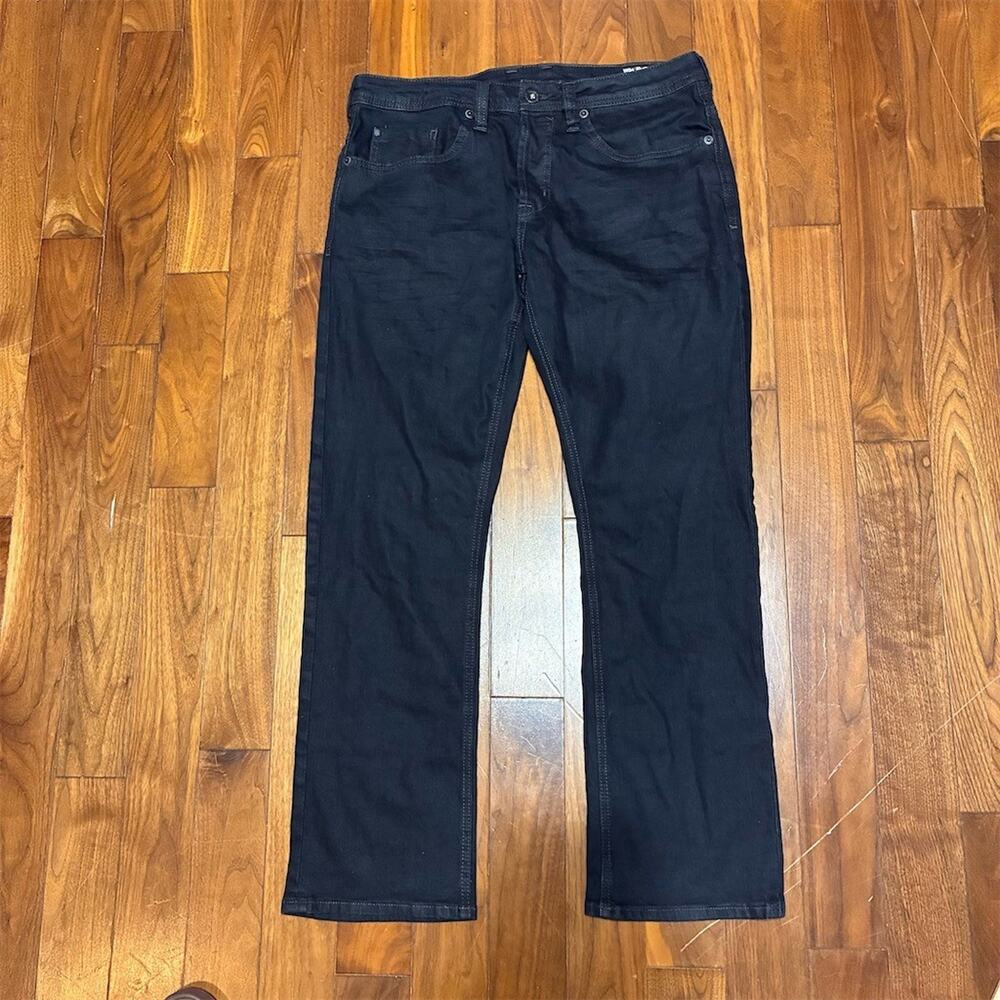 Buffalo David Bitton Evan-X Jeans Mens 34x30 Slim Straight Dark Wash